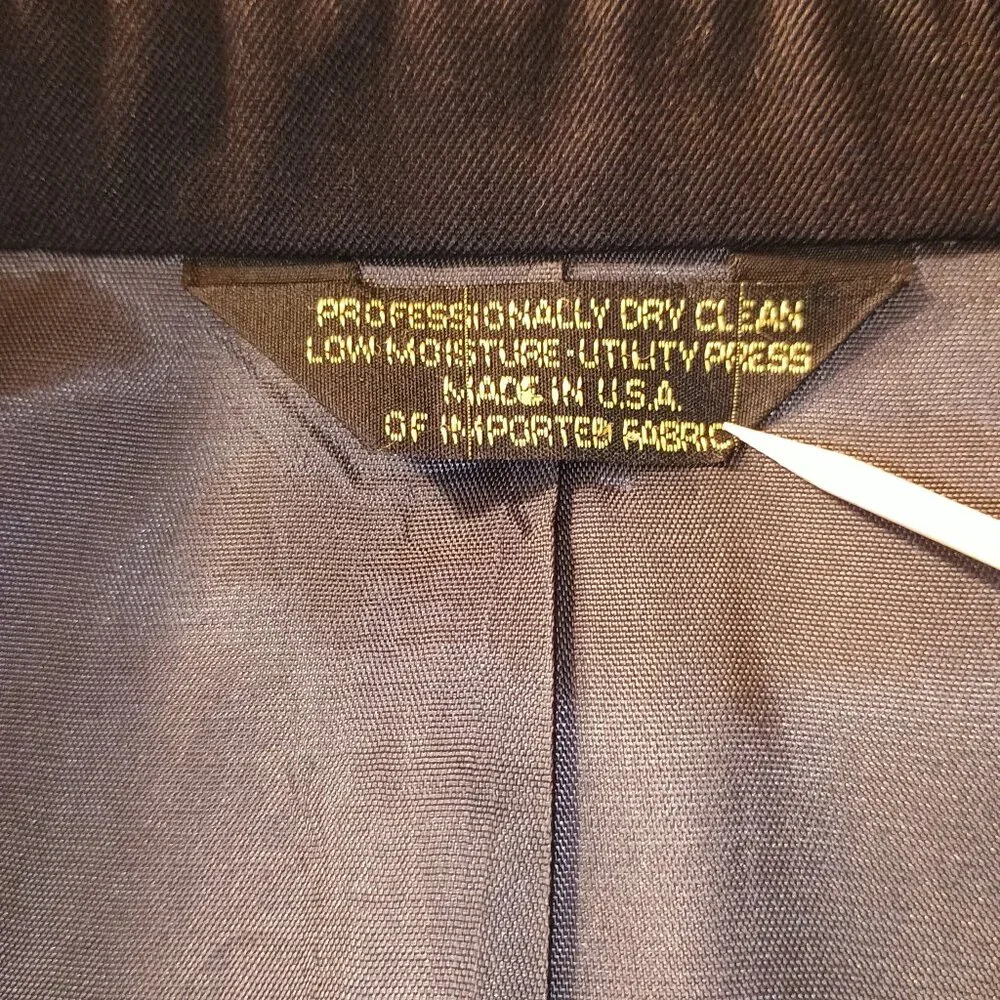 NWOT Zeidler Couture Men 42R Blazer 100% Wool 3-Pocket Made USA Navy Sport Coat